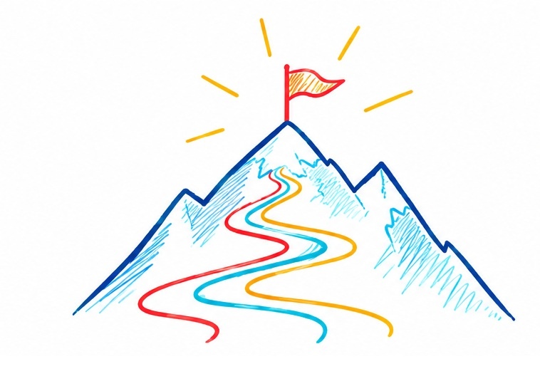 A hand-drawn mountain with clearer routes to higher performance